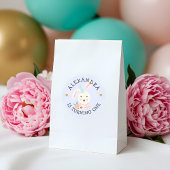 かわいい愛らしいベビーうさぎパーティー動物 ラウンドシール