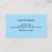 かわいい愛らしいベビーおもちゃナニーチャイルドケア 名刺 (裏面)