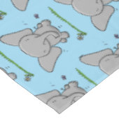 かわいい愛らしいベビー象の漫画イラストレーション テーブルクロス (アングル)