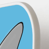 かわいい愛らしいベビー象の漫画イラストレーション ピックルボールラケット (左詳細)