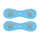 かわいい愛らしいベビー象の漫画イラストレーション 野球ボール (パネル)