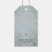 かわいい愛らしいホッキョクグマ抱きクリスマスツリー ギフトタグ (裏面)