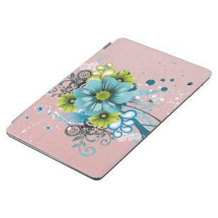 かわいい愛らしいモダン花 iPad AIR カバー