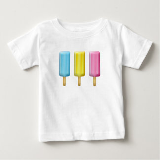 かわいい愛らしい夏期かわいいポップシクルアイスクリーム ベビーTシャツ