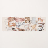 かわいい愛らしい子犬 ヨガマット (裏面(横))