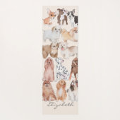 かわいい愛らしい子犬 ヨガマット (裏面)