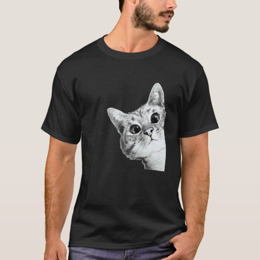 かわいい愛らしい子猫 Tシャツ (正面)