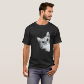 かわいい愛らしい子猫 Tシャツ (正面フル)