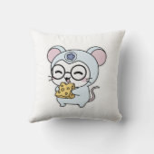 かわいい愛らしい小さなねずみ クッション (裏面)