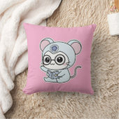 かわいい愛らしい小さなねずみ クッション (ブランケット)