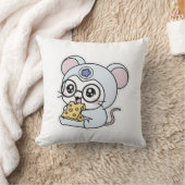 かわいい愛らしい小さなねずみ クッション (ブランケット)