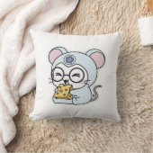 かわいい愛らしい小さなねずみ クッション (ブランケット)