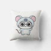 かわいい愛らしい小さなねずみ クッション (裏面)