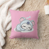かわいい愛らしい小さなねずみ クッション (ブランケット)