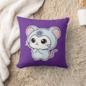 かわいい愛らしい小さなねずみ クッション (ブランケット)
