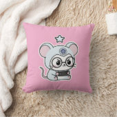 かわいい愛らしい小さな可愛いねずみ クッション (ブランケット)