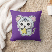 かわいい愛らしい小さな可愛いねずみ クッション (ブランケット)