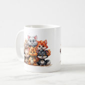 かわいい愛らしい赤ちゃん動物 コーヒーマグカップ (正面左)