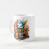 かわいい愛らしい赤ちゃん動物 コーヒーマグカップ (正面左)