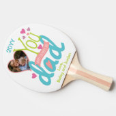 かわいい愛をパパの父の日の写真 卓球ラケット (横)