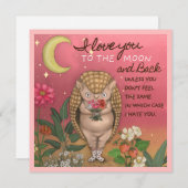 かわいい愛を月までアルマジロの周年 シーズンカード (正面/裏面)