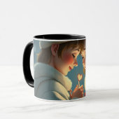 かわいい愛カップルのコーヒーマグ マグカップ (正面左)
