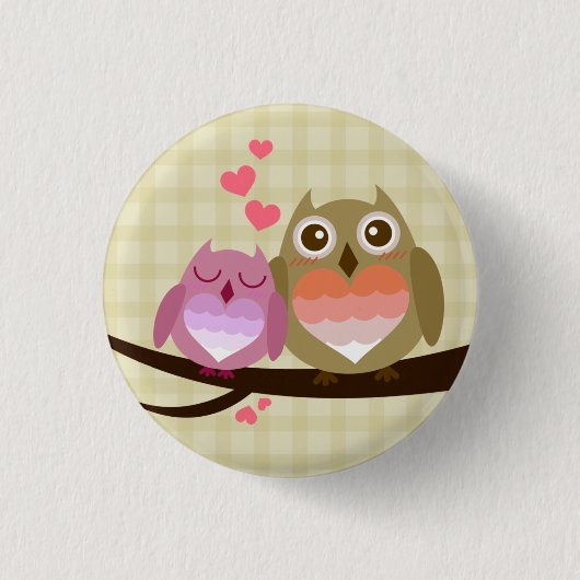 かわいい愛キリンの蝶虹の城及び雲 缶バッジ (正面)