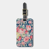 かわいい愛モダンらしい花 ラゲッジタグ (正面縦)