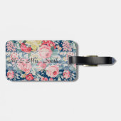 かわいい愛モダンらしい花 ラゲッジタグ (裏面横)