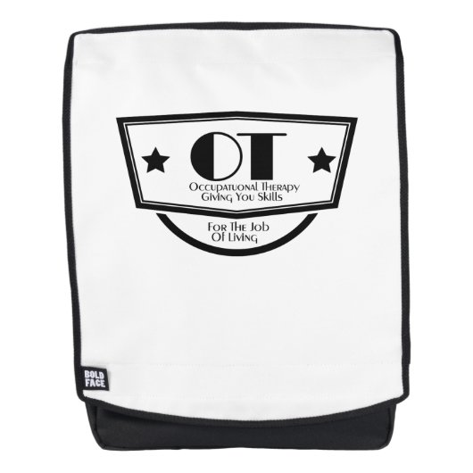 かわいい愛作業療法のギフトを意欲を起こさせて下さい バックパック (正面)