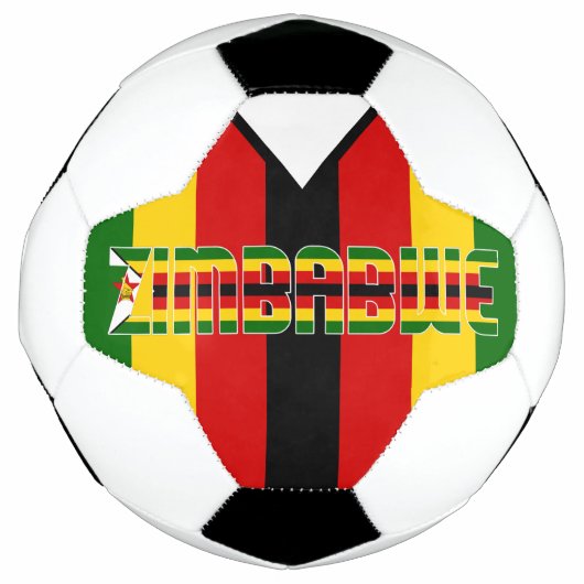 かわいい愛国ジンバブエ サッカーボール (正面)