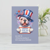 かわいい愛国パーティーの招待状 招待状 (スタンド正面)