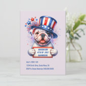 かわいい愛国パーティーの招待状 招待状 (スタンド正面)