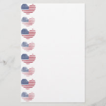 かわいい愛国心のあるアメリカ国旗