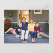 かわいい愛国心の赤と青7月4日 シーズンポストカード (裏面)