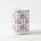 かわいい愛国心の赤白青格言 コーヒーマグカップ (中央)