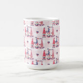 かわいい愛国心の赤白青格言 コーヒーマグカップ (中央)