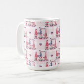 かわいい愛国心の赤白青格言 コーヒーマグカップ (正面左)