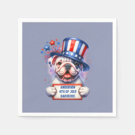 かわいい愛国的なBBQパーティー スタンダードカクテルナプキン