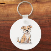 かわいい愛嬌のある野良犬 キーホルダー (裏面)