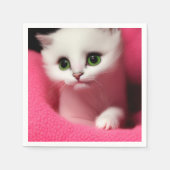 かわいい愛子猫 スタンダードカクテルナプキン (正面)