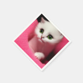 かわいい愛子猫 スタンダードカクテルナプキン (角)