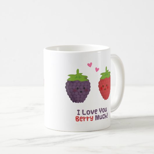 かわいい愛果実多くのしゃれのユーモア コーヒーマグカップ (正面右)