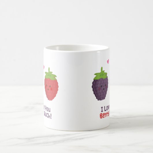 かわいい愛果実多くのしゃれのユーモア コーヒーマグカップ (中央)