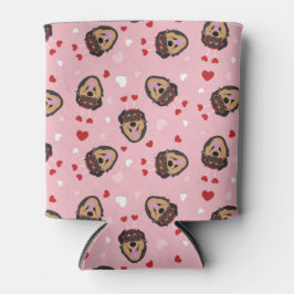 かわいい愛犬ピンク赤 缶クーラー