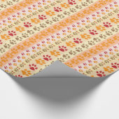 かわいい愛犬家をプリント ラッピングペーパー (角)