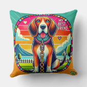 かわいい愛犬 クッション (裏面)