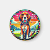 かわいい愛犬 マグネット (正面)