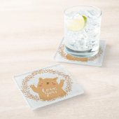 かわいい愛猫 ガラスコースター (アングル)