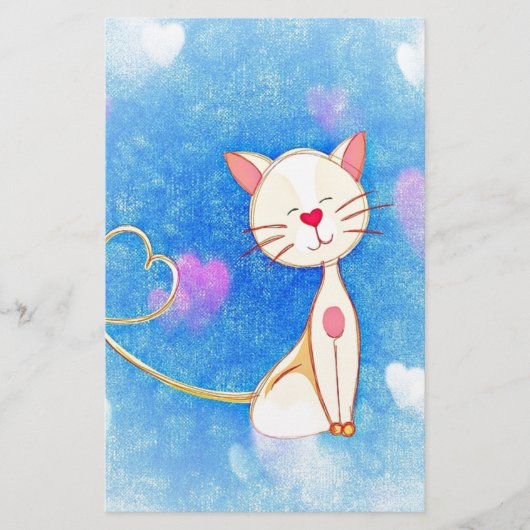 かわいい愛猫 便箋 (正面)
